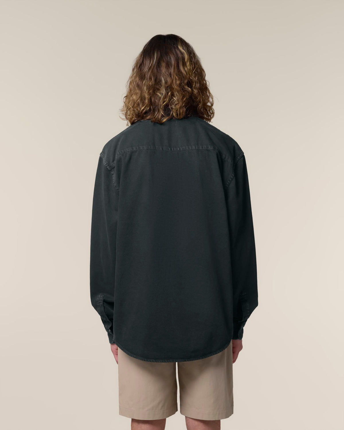 Worker Shirt - G. Dyed Black Rock
