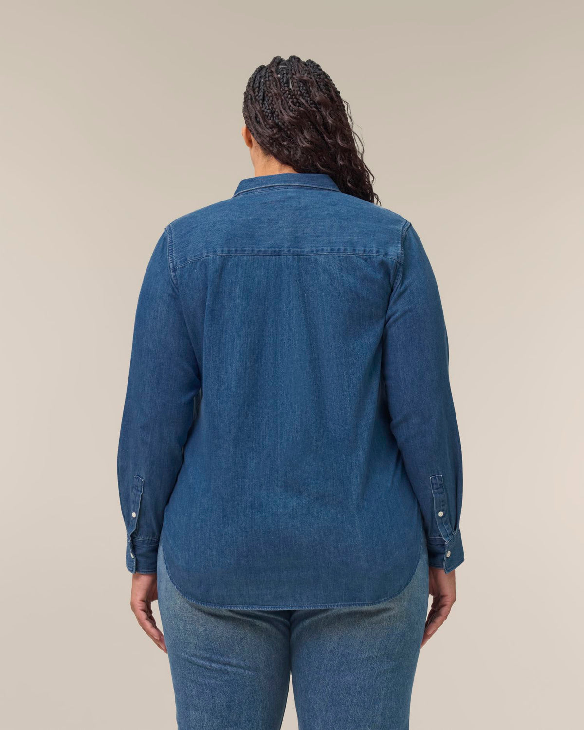 Stella Denim Shirt - Mid Wash