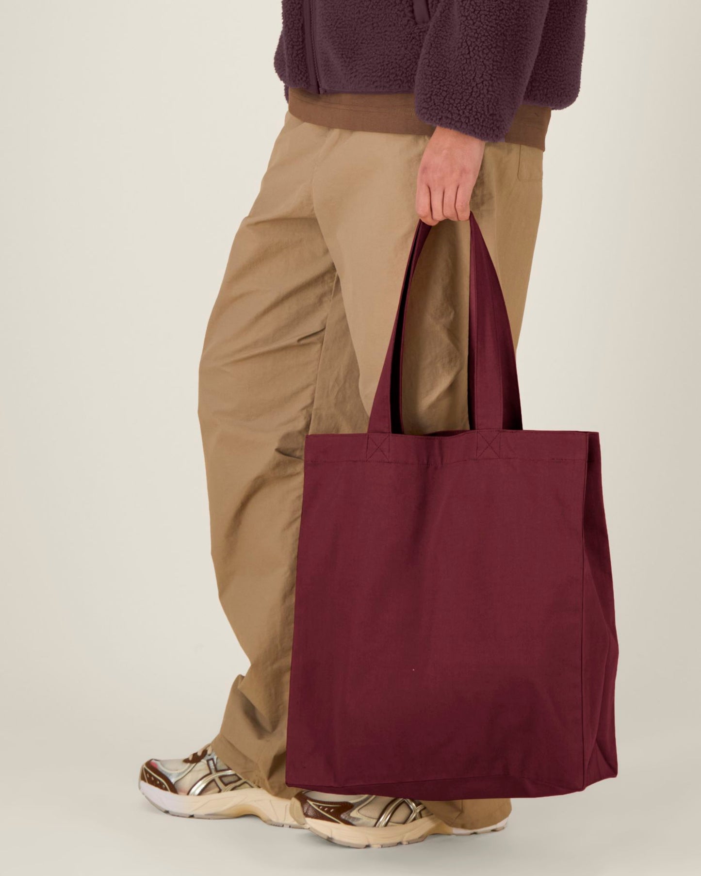 Mid Tote Bag - Burgundy
