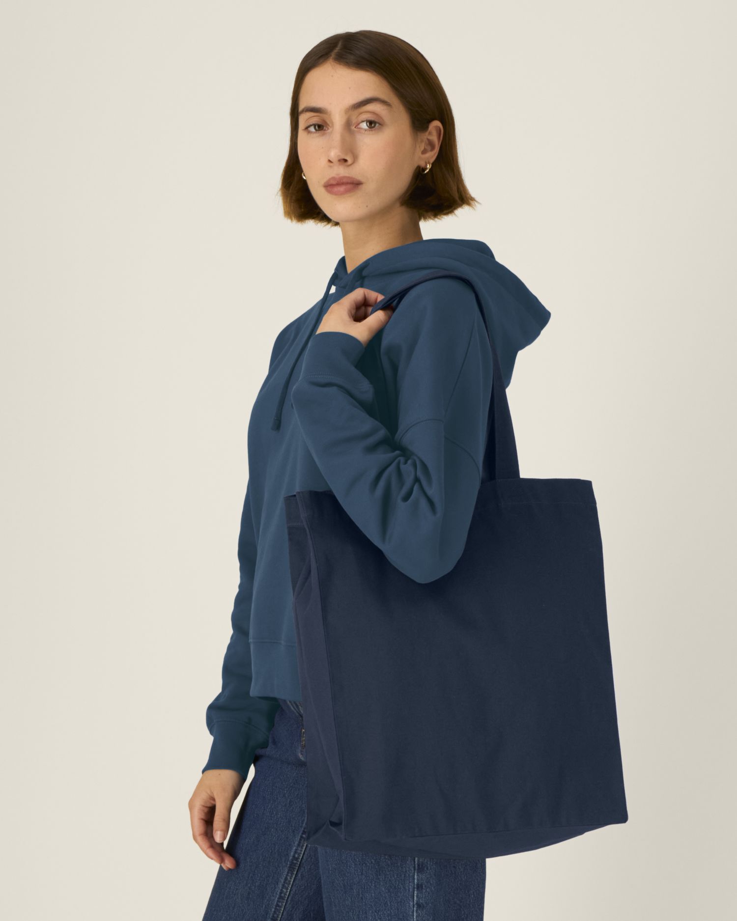 Mid Tote Bag - French Navy