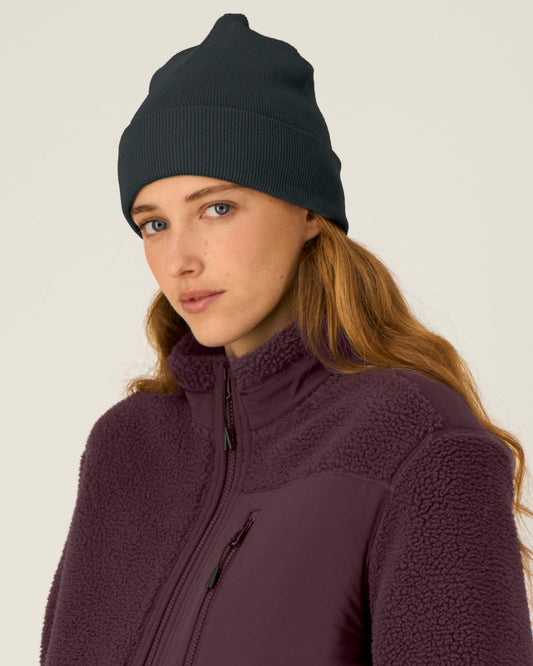 Rib Beanie - Black