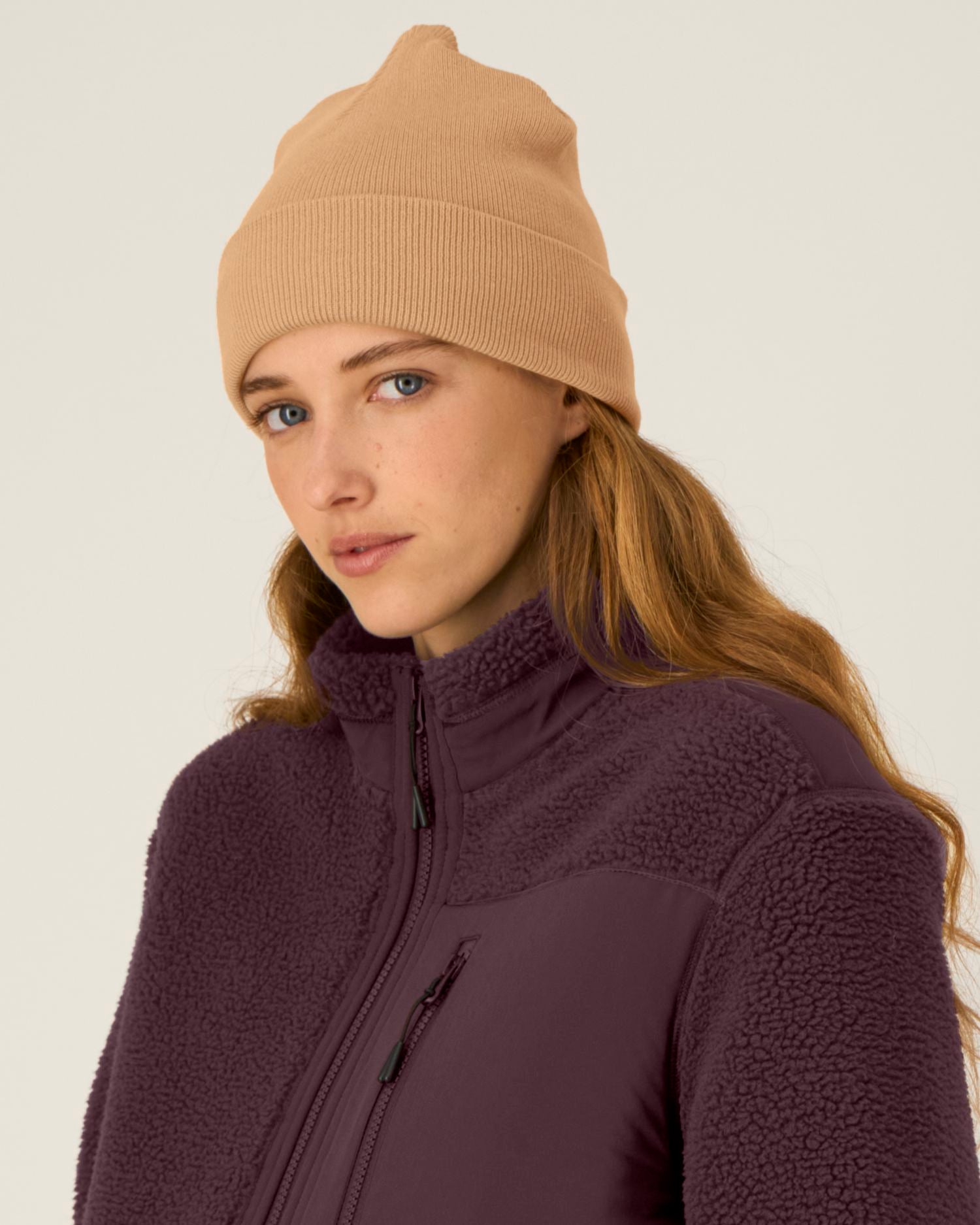 Rib Beanie - Latte