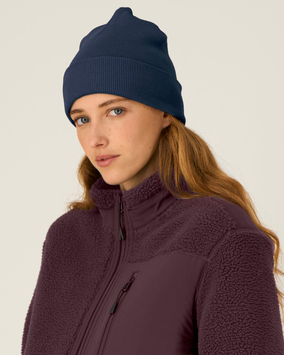 Rib Beanie - French Navy