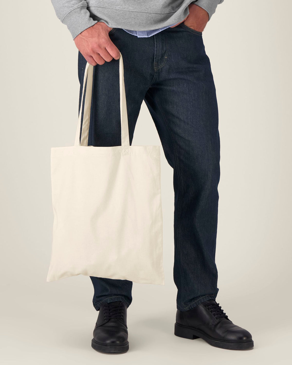 Light Tote Bag - Natural Raw