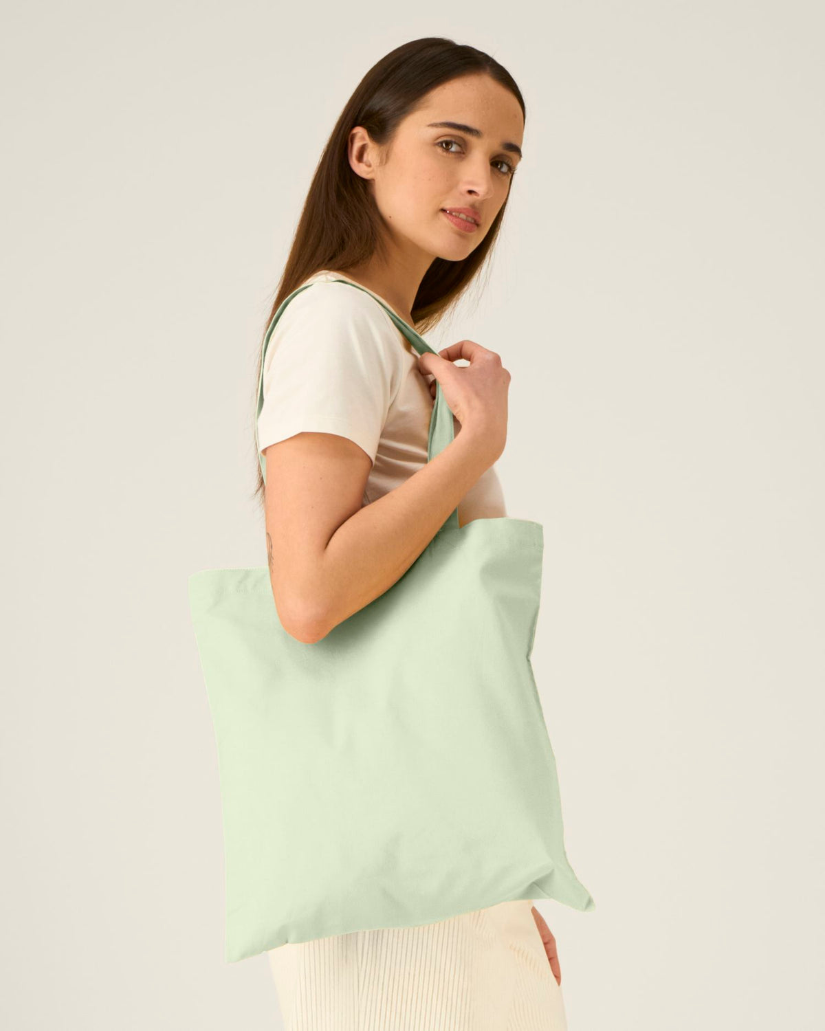 Light Tote Bag - Stem Green