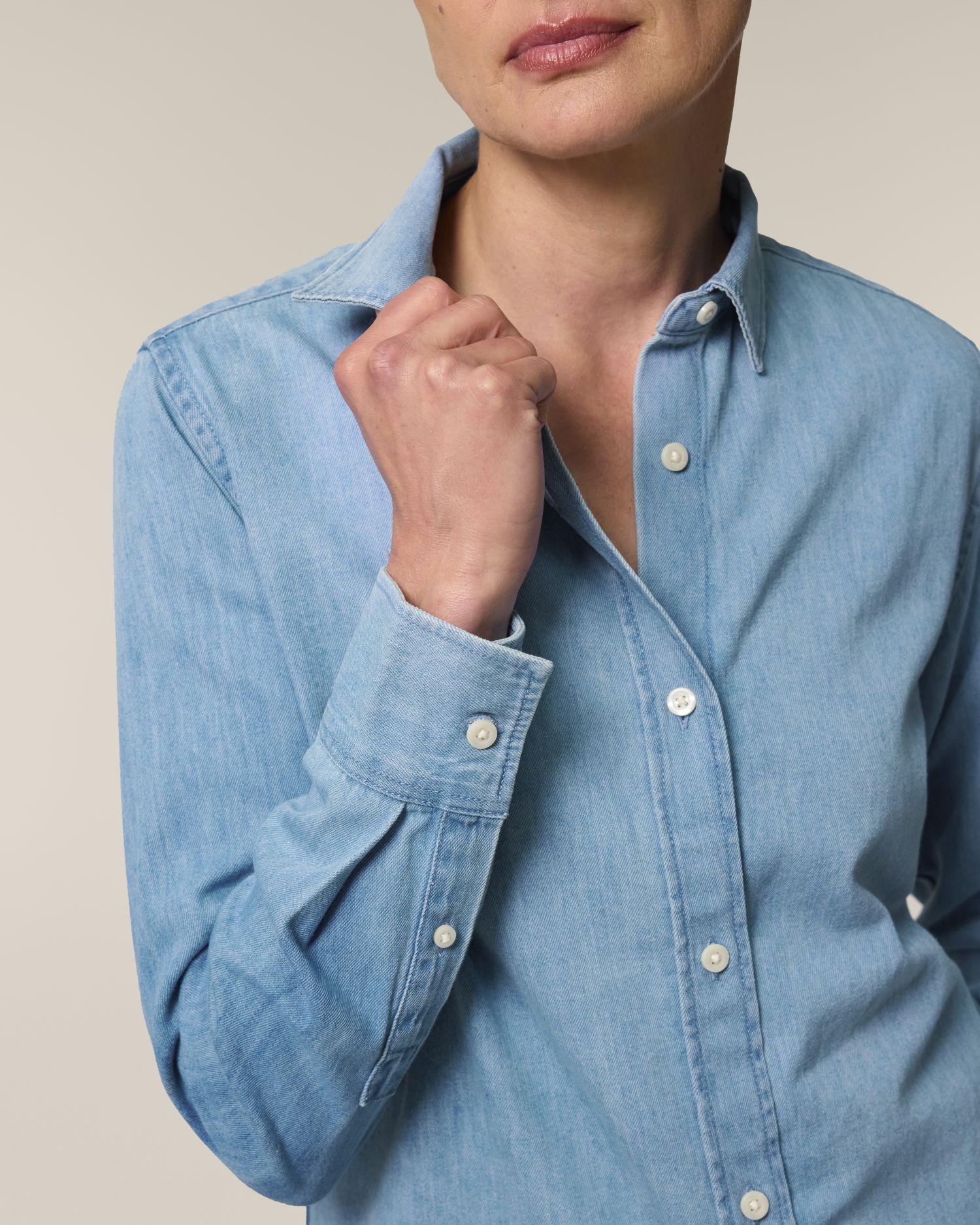 Stella Denim Shirt - Light Wash