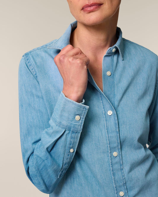 Stella Denim Shirt - Light Wash