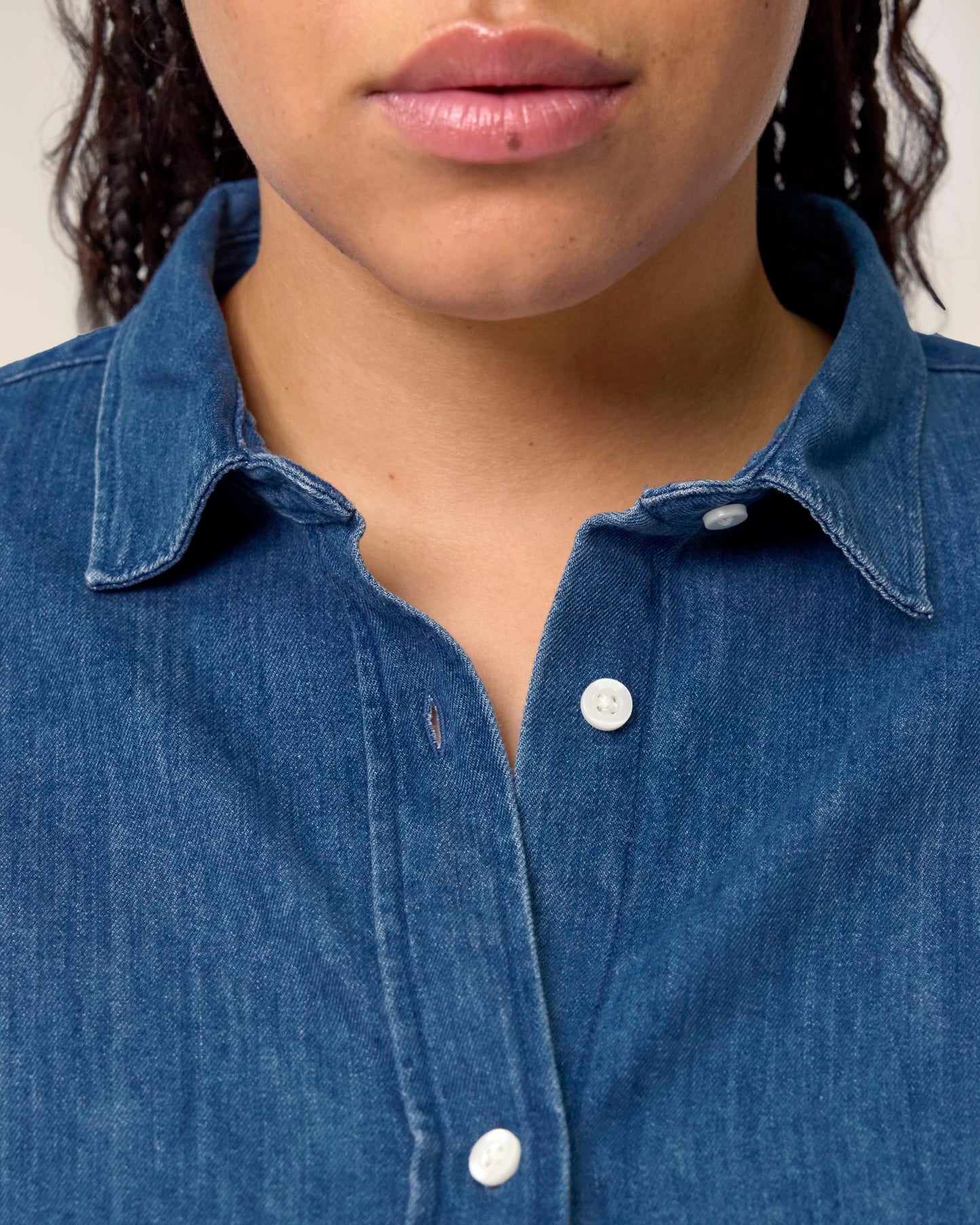 Stella Denim Shirt - Mid Wash