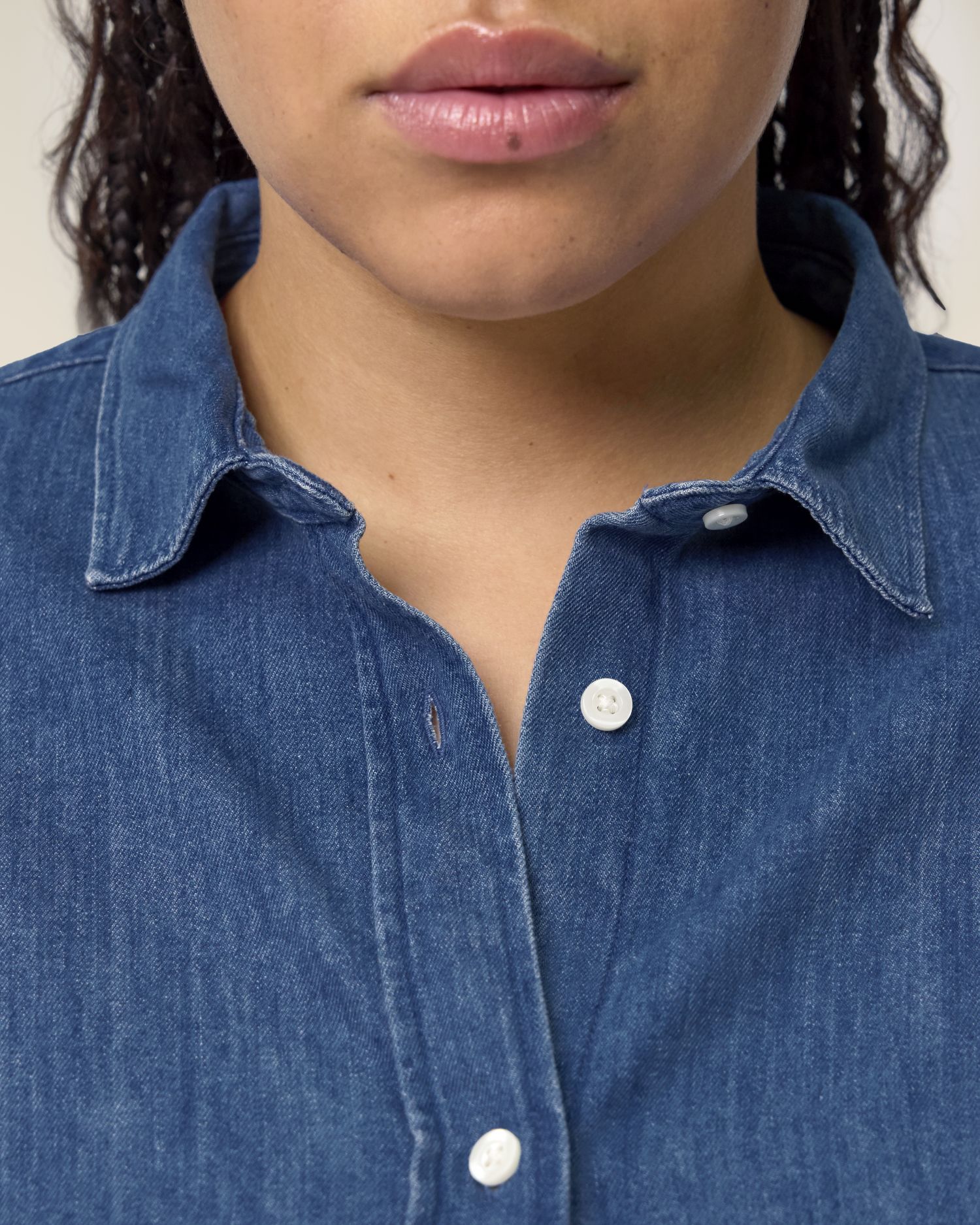 Stella Denim Shirt - Mid Wash