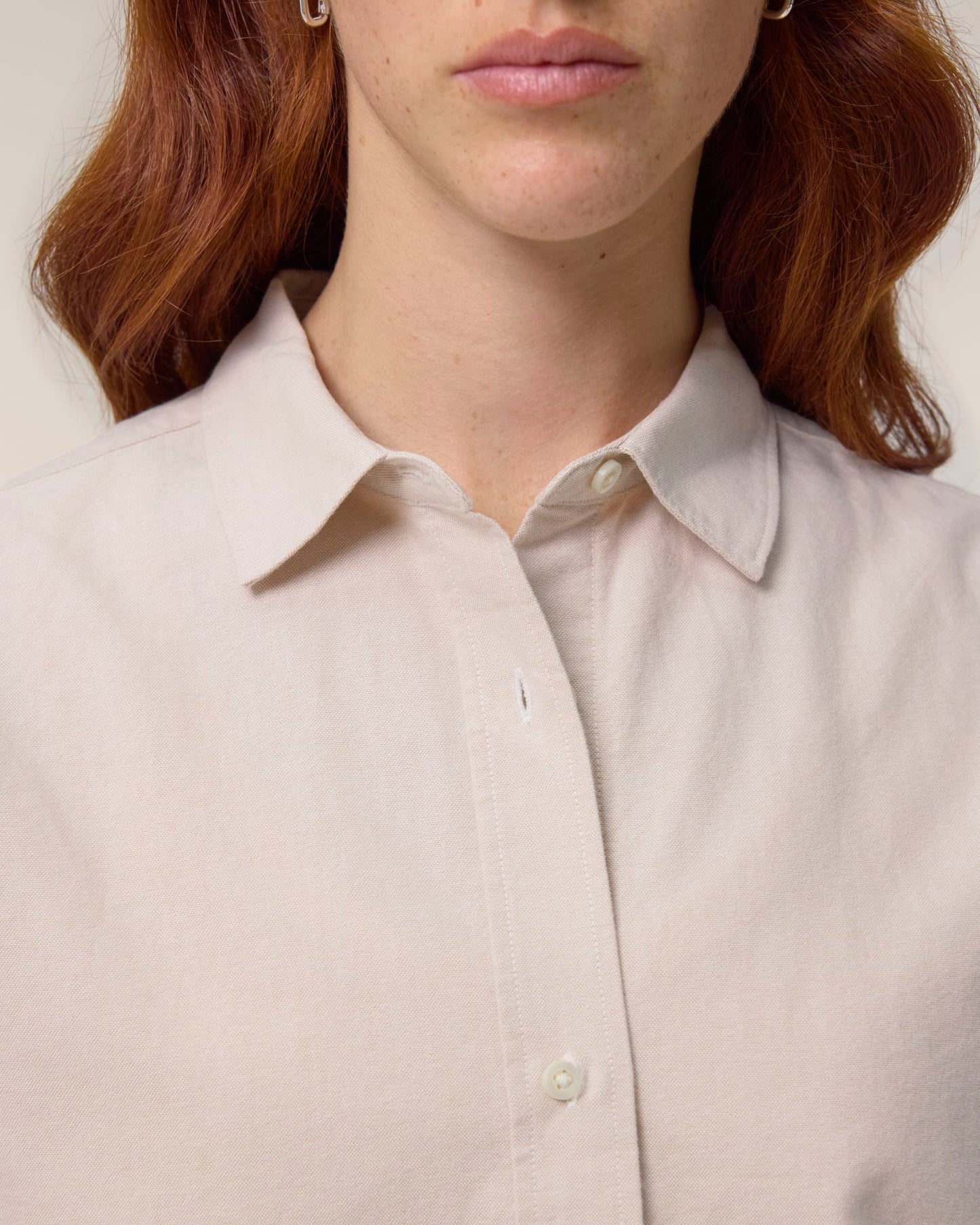 Stella Oxford Shirt - Beige Oxford