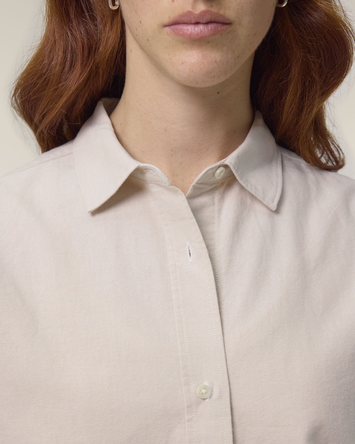 Stella Oxford Shirt - Beige Oxford