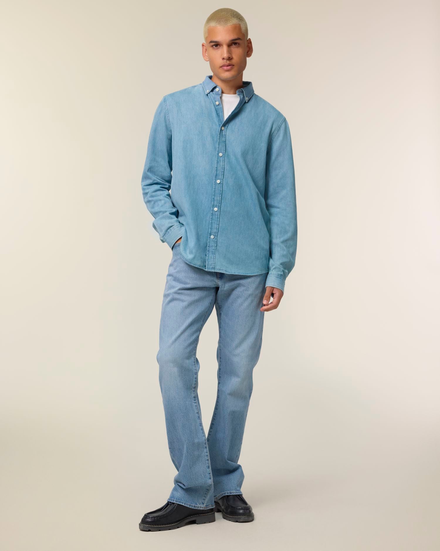 Stanley Denim Shirt - Light Wash