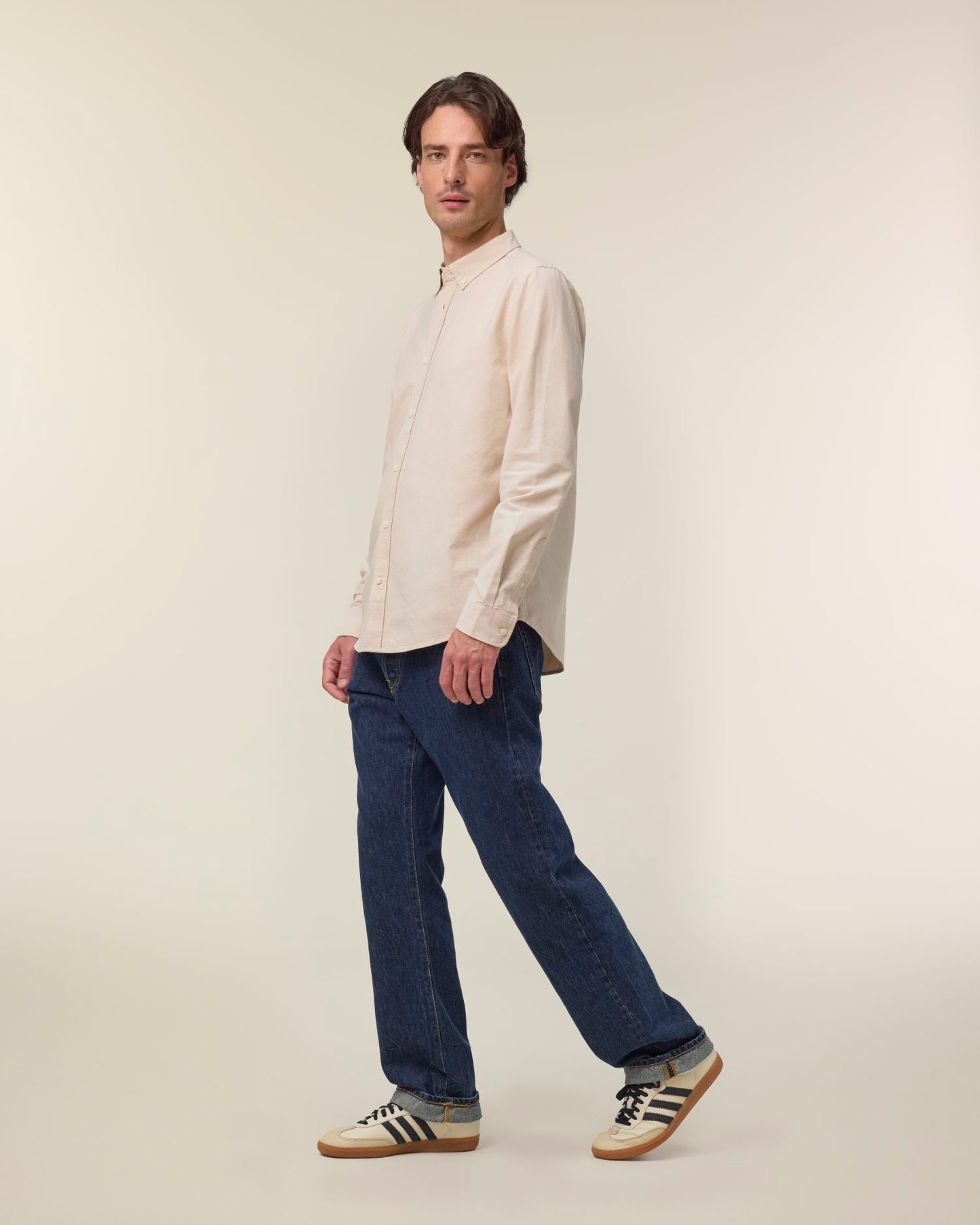 Stanley Oxford Shirt - Beige Oxford