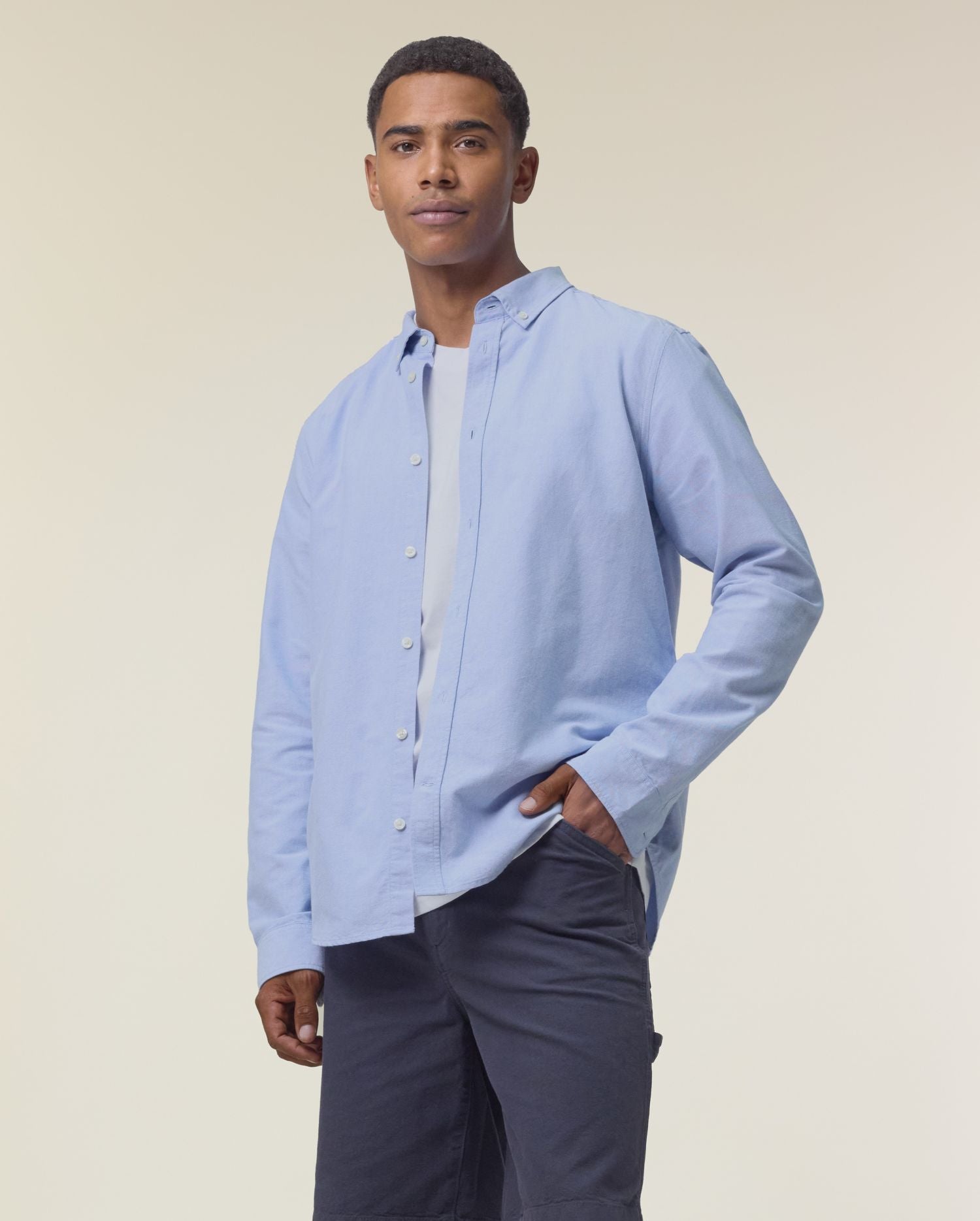 Stanley Oxford Shirt - Blue Oxford