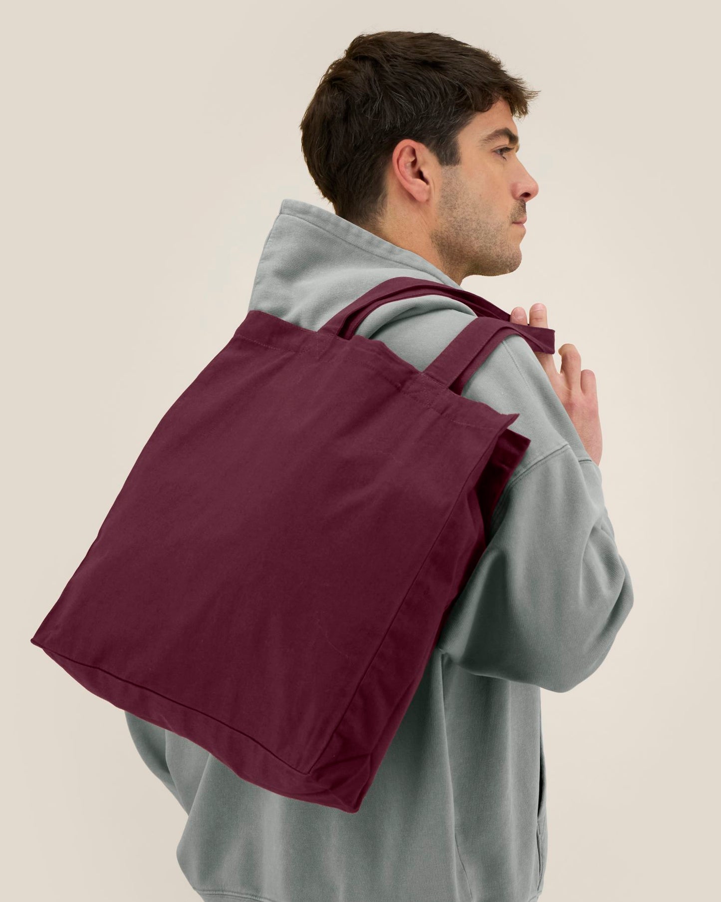 Mid Tote Bag - Deep Plum
