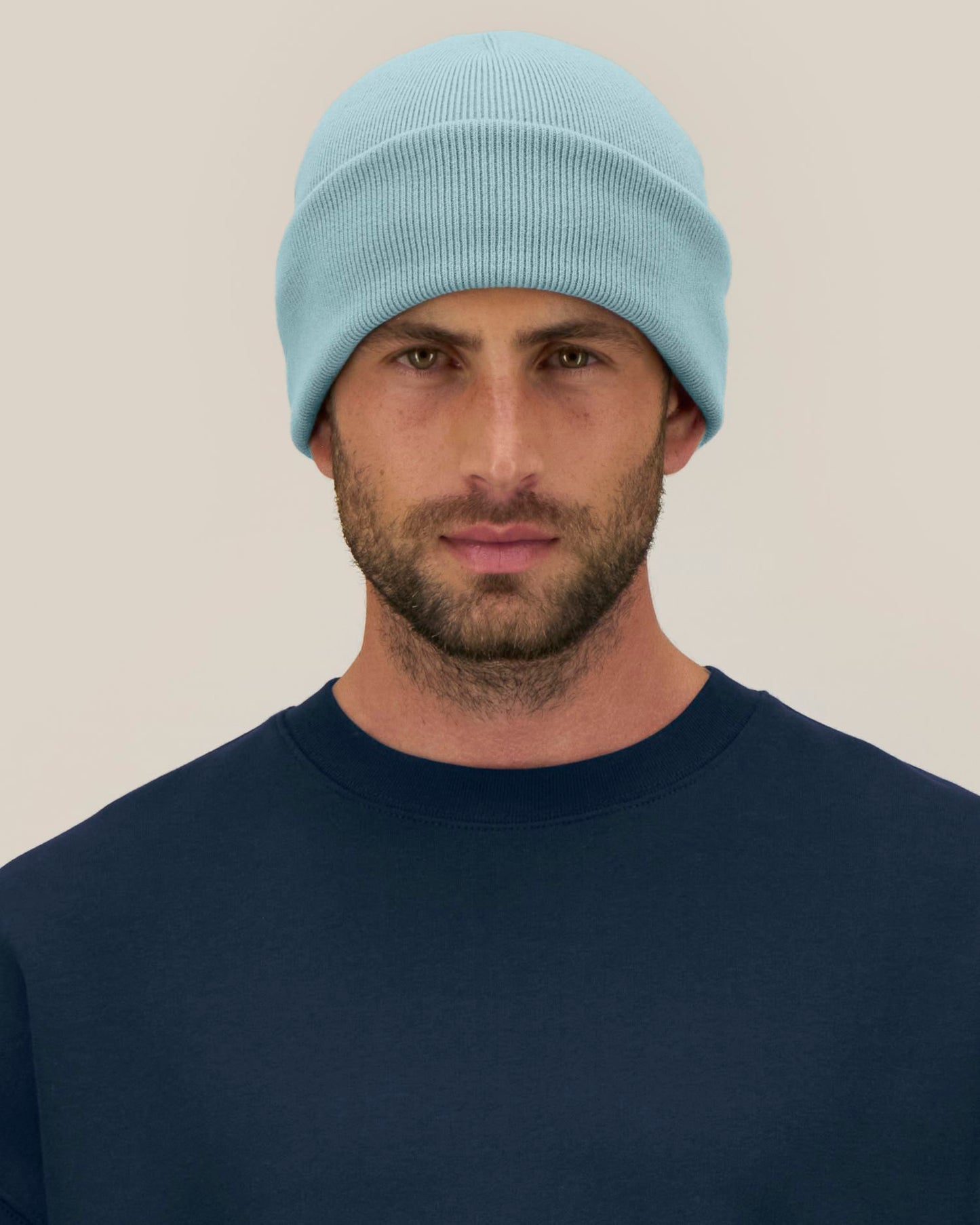 Rib Beanie 2.0 - Pebble Blue