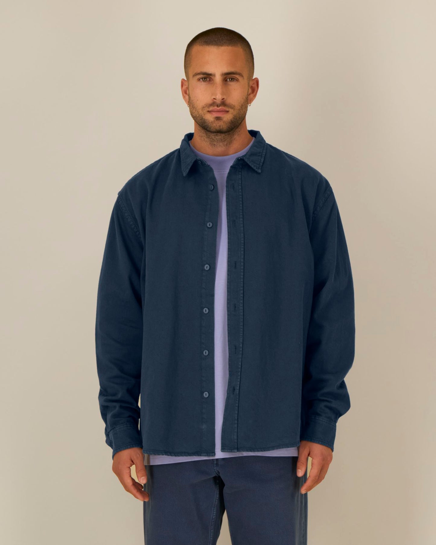 Worker Shirt - G.Dyed Navy