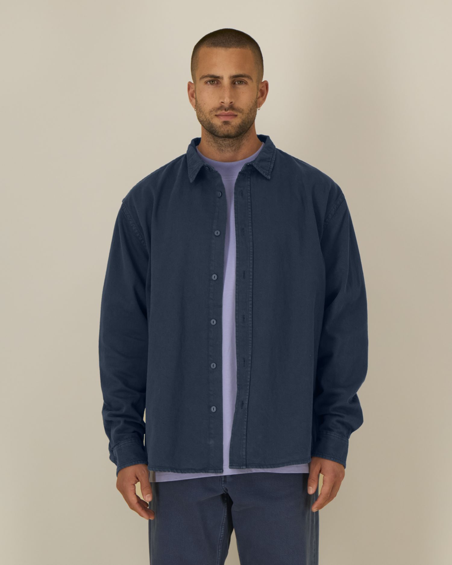 Worker Shirt - G.Dyed Navy