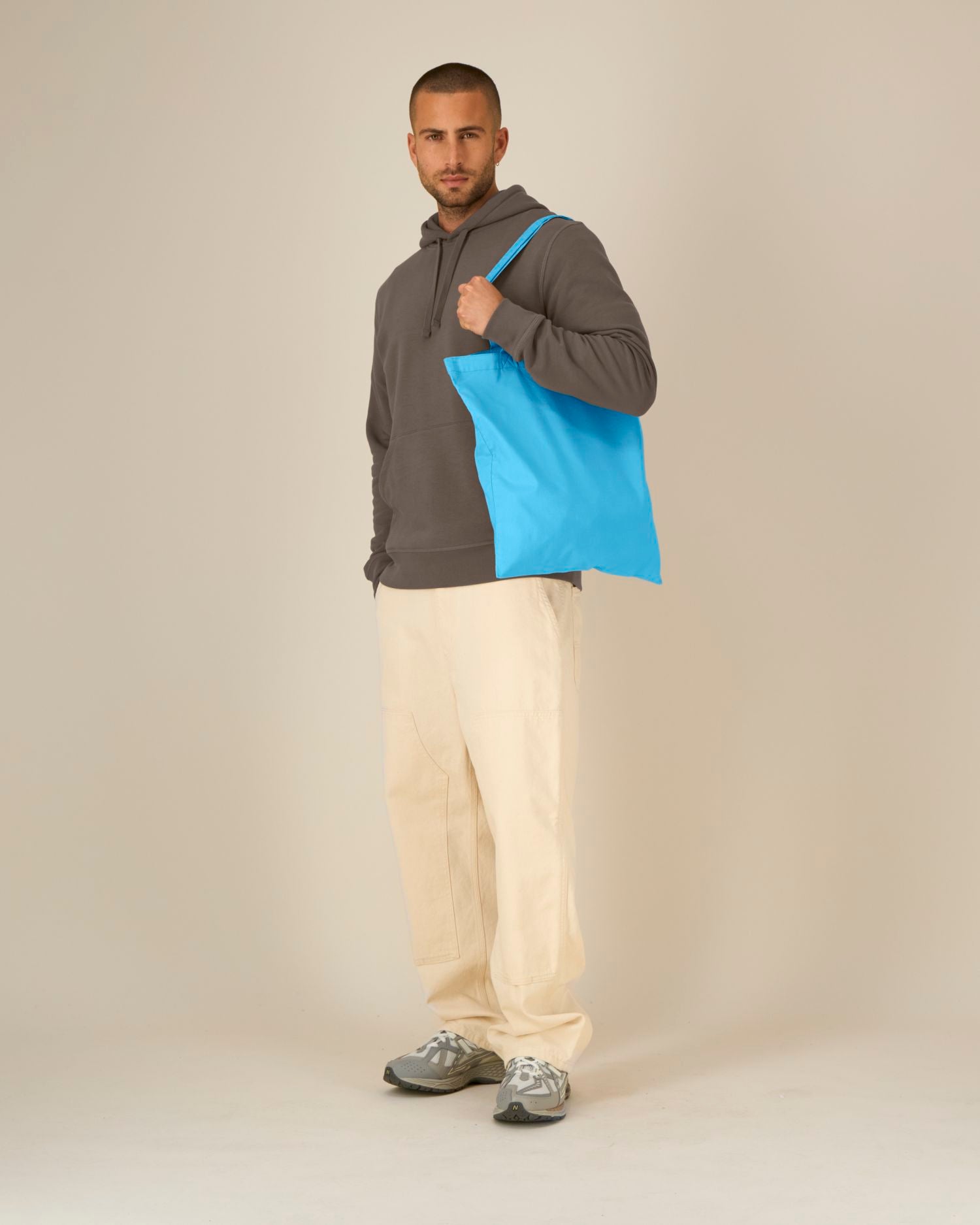 Light Tote Bag - Aqua Blue