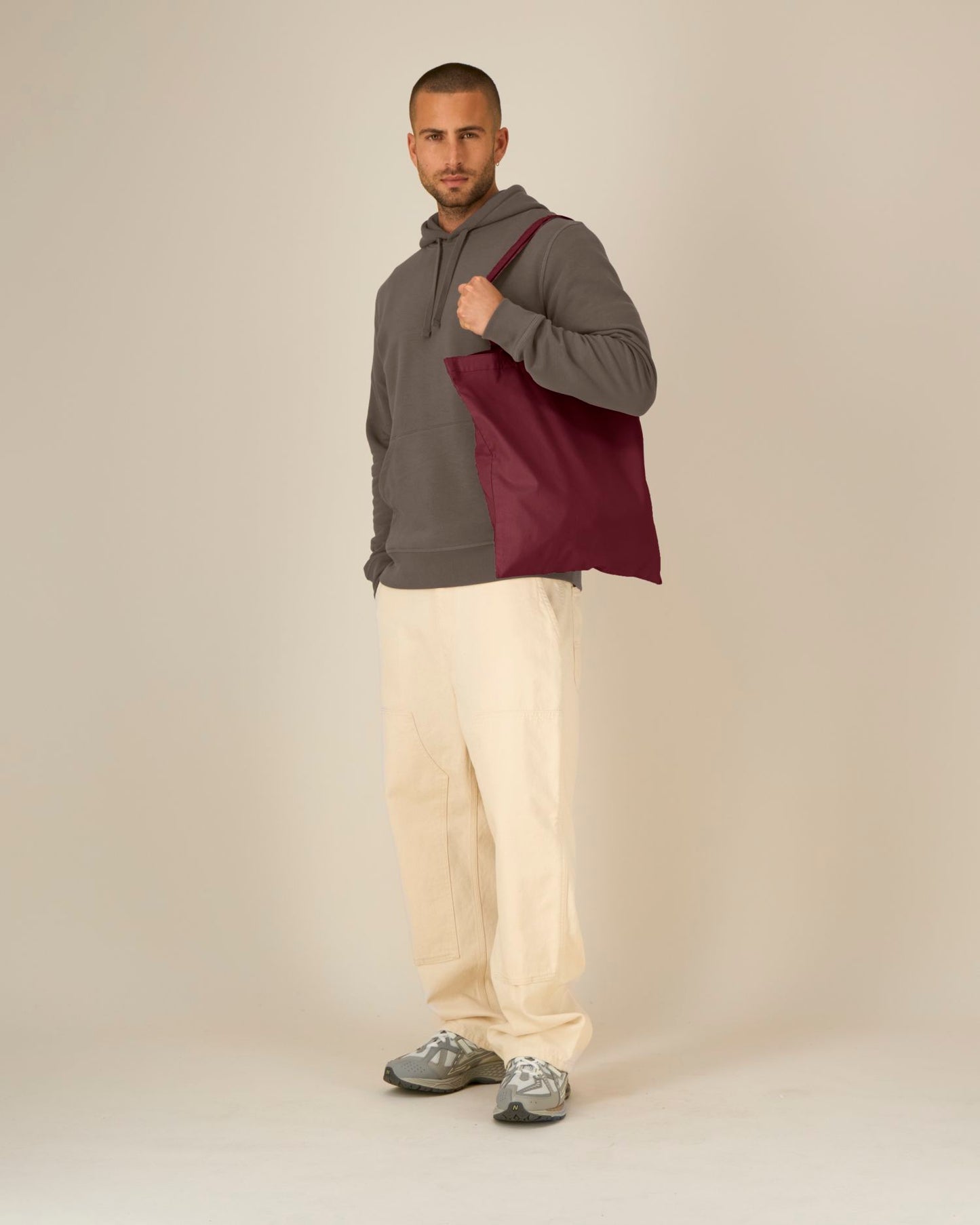 Light Tote Bag - Burgundy