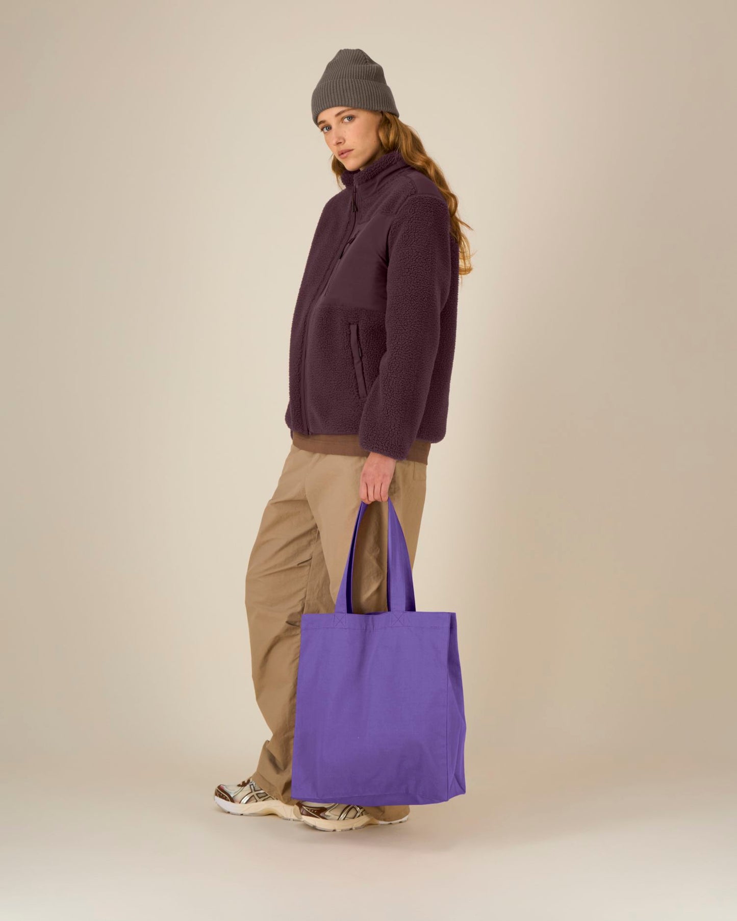 Mid Tote Bag - Purple Love
