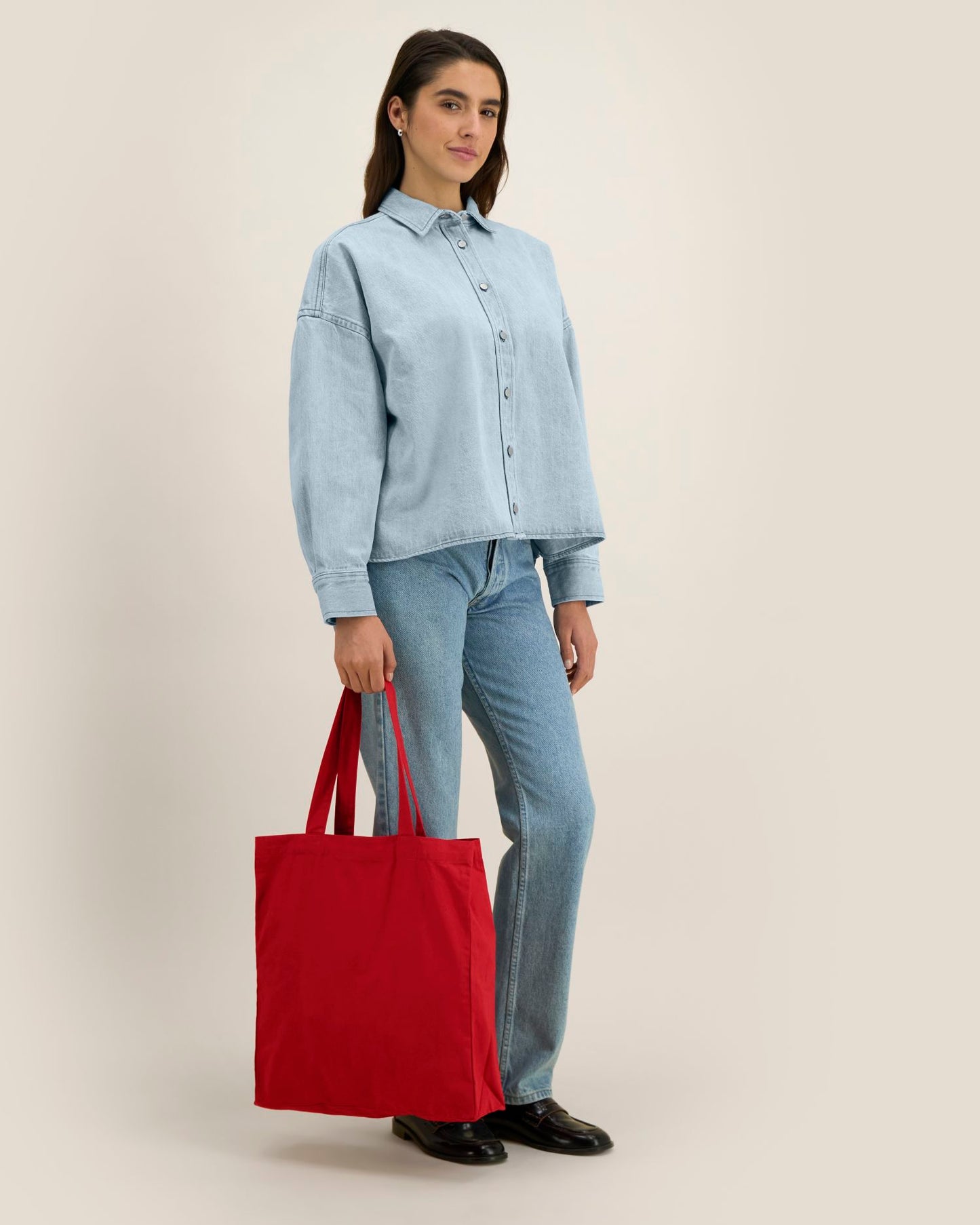 Mid Tote Bag - Passionate Red