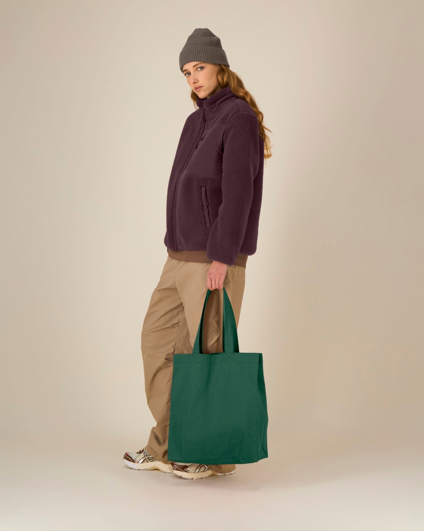Mid Tote Bag - Bottle Green