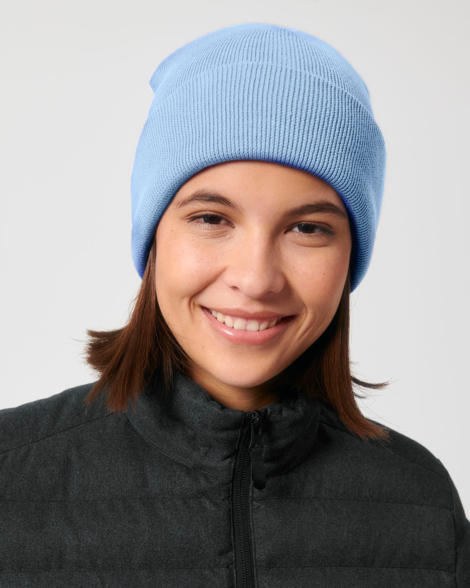 Rib Beanie - Blue Soul
